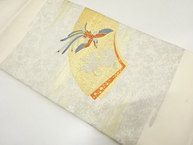 JAPANESE NAGOYA OBI / WOVEN PHOENIX